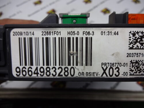 9664983280 BSI Caja de fusibles Citroën Peugeot 9664983280 BSIEV-X03-00