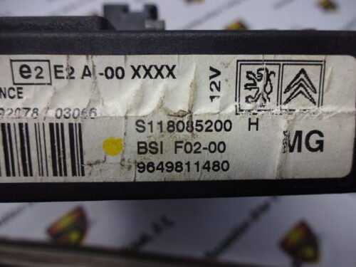 BSI Caja de fusibles  Citroën Peugeot 9649811480 S118085200H