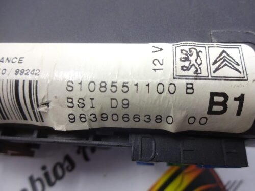 BSI Caja de fusibles Citroen Peugeot S108551100B 963906638000 9639066380 B1