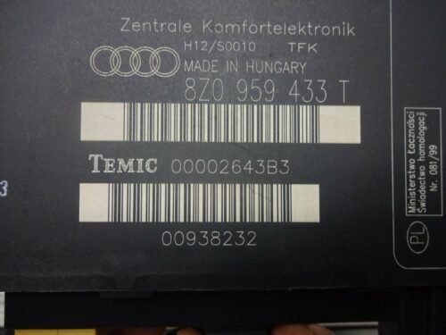 Controlador Confort Audi A2 8Z 8Z0959433T 8ZO959433T TEMIC 00002643B3