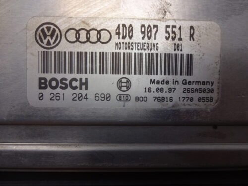 Centralita del motor AUDI A4 VW Passat 0261204690 4D0907551R
