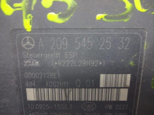 ABS Mercedes Clase C W203 A2034310812 Q01 10020403954 A2095452532 10092515363