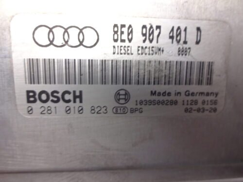 8E0907401D 0281010823 Centralita del motor AUDI A4 8E0907401D 0281010823
