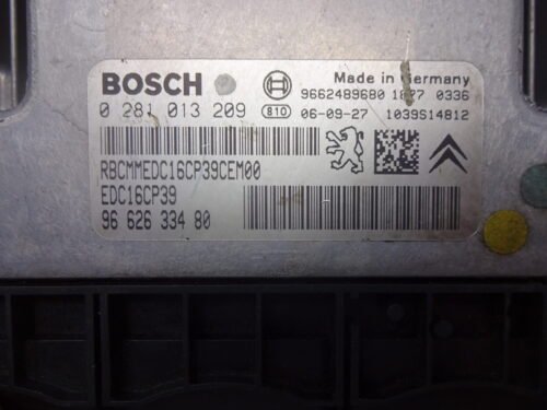 Centralita del motor Peugeot CITROEN 0281013209 9662633480 EDC16CP39