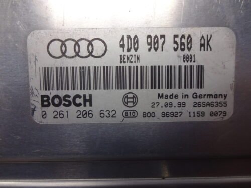 Centralita del motor  Audi A8 0261206632 4D0907560AK