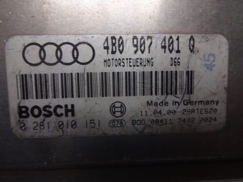 Centralita del motor  AUDI A6 0281010151 4B0907401Q 4BO907401Q