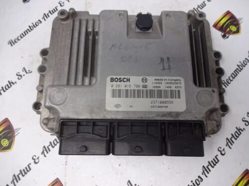 Centralita del motor Renault Megane 0281015798 237100055R 237100870R