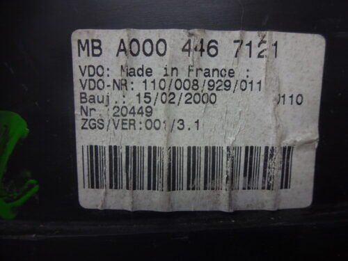 Cuadro de instrumentos  Mercedes Sprinter A0004467121 A000 446 7121 110008929011