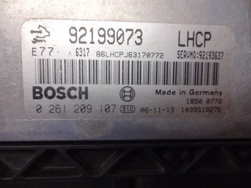 Centralita del motor Chevrolet Captiva 0261209107 92199073 LHCP