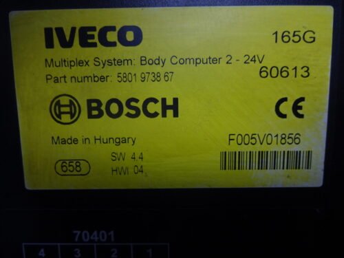 Unidad de control IVECO Stralis 5801973867 F005V01856 BOSCH