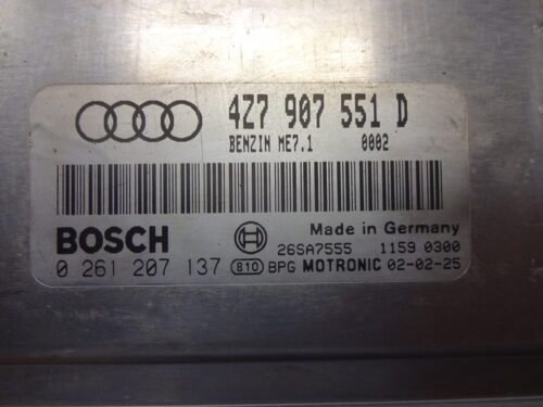 Centralita del motor AUDI A6 C5 Allroad 0261207137 4Z7907551D