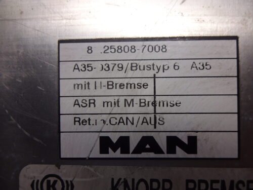 Centralita Knorr-BREMSE MAN 0486106019A 81258087008