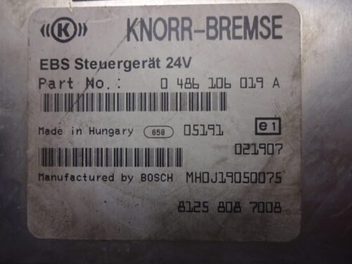 Centralita Knorr-BREMSE MAN 0486106019A 81258087008