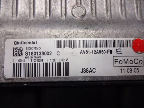 Centralita del motor  MAZDA FORD S180138002C AV6112A650PE