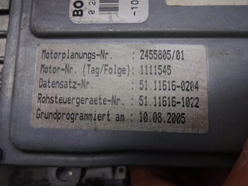 Centralita del motor MAN 0281020009 51116167204 51116160204 51116161022