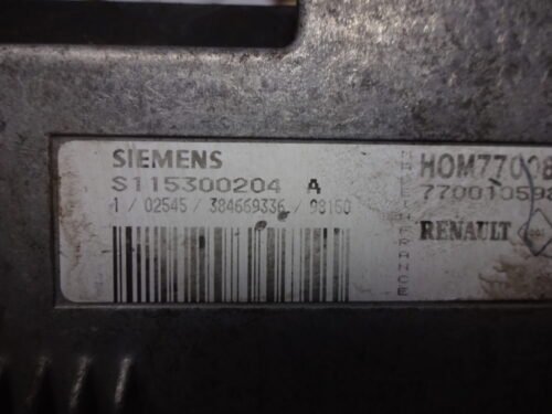 Centralita del motor RENAULT HOM7700864454 7700105983 S115300204A