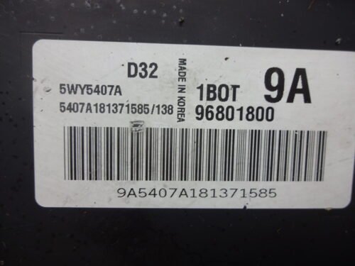 Centralita del motor Chevrolet Matiz 96801800 5WY6407A
