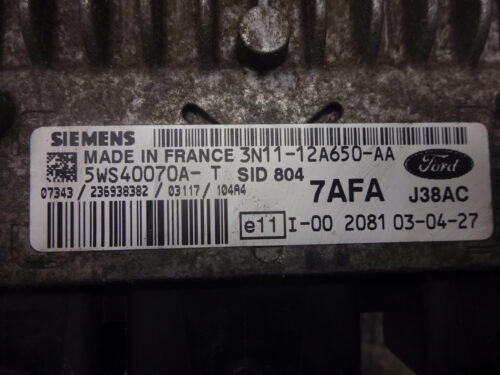 Centralita del motor FORD FIESTA 5WS40070AT 5WS40070A-T 3N1112A650AA