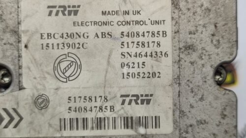 ABS Lancia Ypsilon 15113902C 51758178 54084785B