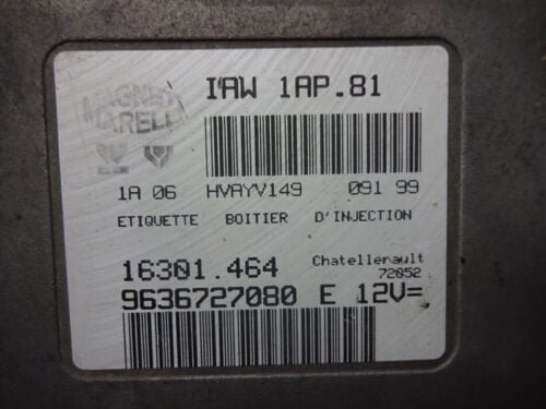 Centralita del motor Peugeot IAW1AP81 9636727080E 16301464 9636727080 E