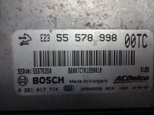 Centralita del motor  Opel Corsa D 0281017714 55578998 00TC 55575350