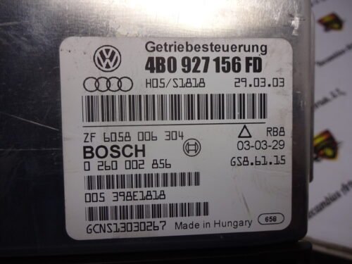 Transmisión controlador Audi A6 4B0927156FD 0260002856 4BO927156FD