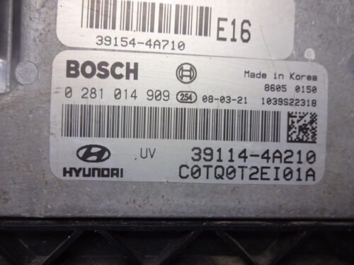 Centralita del motor Hyundai 0281014909 39114-4A210 391144A210 39154-4A710