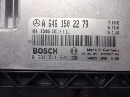 Centralita del motor MERCEDES W211 CDI A6461502279 0281011924