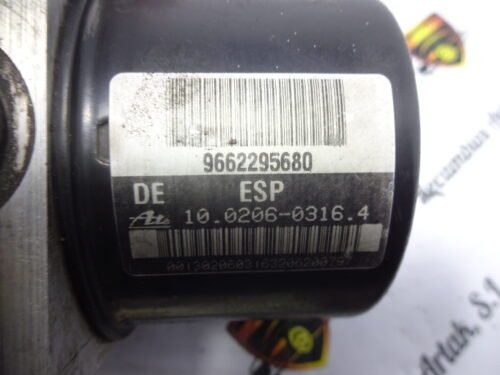 ABS PEUGEOT 207 9662295680 ATE 10020603164 10096011873 000404856E0