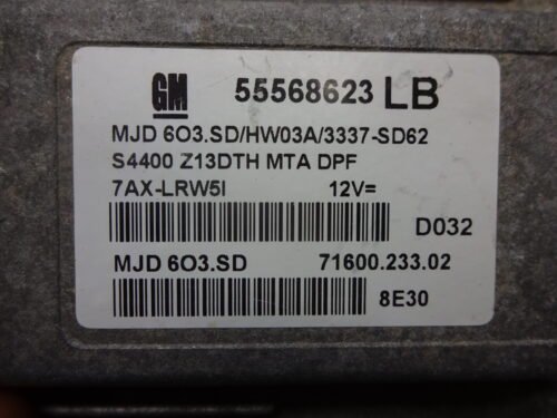 Centralita del motor Opel Corsa D 55568623LB 55568623 MJD603.SD 7160023302