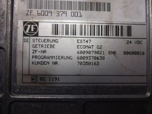 Transmisión controlador VOLVO 0260001032 ZF 6009379001 70350162 6009378638