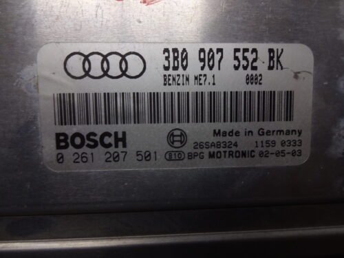Centralita del motor AUDI A6 0261207501 3B0907552BK