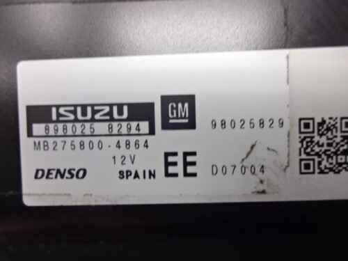 Centralita del motor OPEL 98025829 EE 98025829EE 8980258294 MB275800-4864