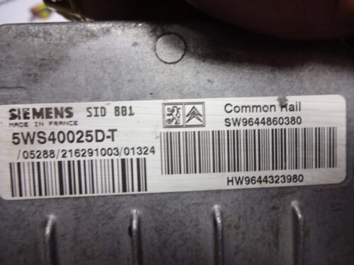 Centralita del motor Peugeot Citroen 5WS40025DT 5WS40025D-T SW9644860380 HW9644323980