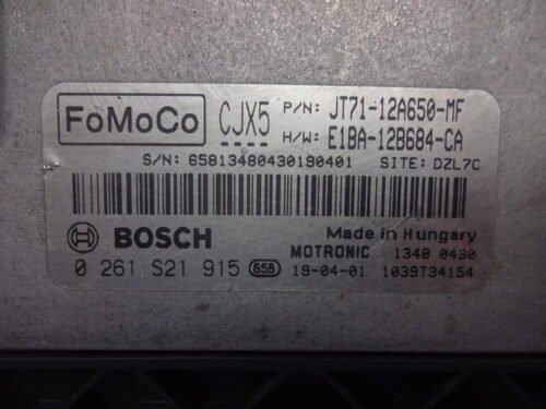 Centralita del motor FORD 0261S21915 JT7112A650MF JT71-12A650-MF E1BA12B684CA