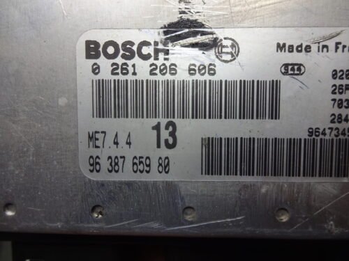 Centralita del motor Citroen Xsara 9638765980 ME7.4.4 13 BOSCH 0261206606 0 261 206 60