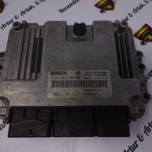 Centralita del motor Renault 0281013908 8200705747 8200899961