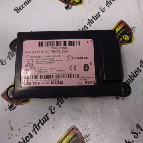 Unidad de control Honda 39770TM8E010M1 39770-TM8-E010-M1