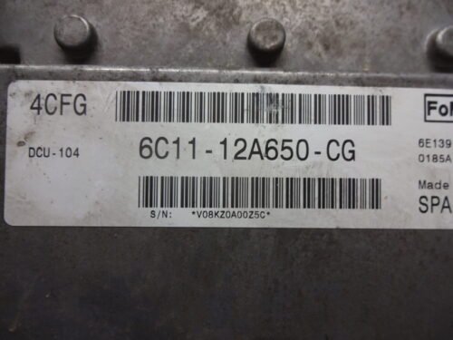 Centralita del motor Ford Transit 4CFG DCU-104 6C1112A650CG 6C11-12A650-CG