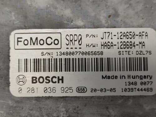 Centralita del motor FORD 0281036925 JT71-12A650-AFA JT7112A650AFA HA6A12B684MA HA6A-12B684-MA