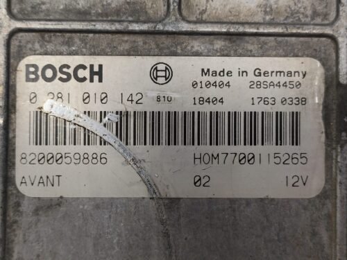 Centralita del motor Renault Master 0281010142 8200059886 0 281 010 142