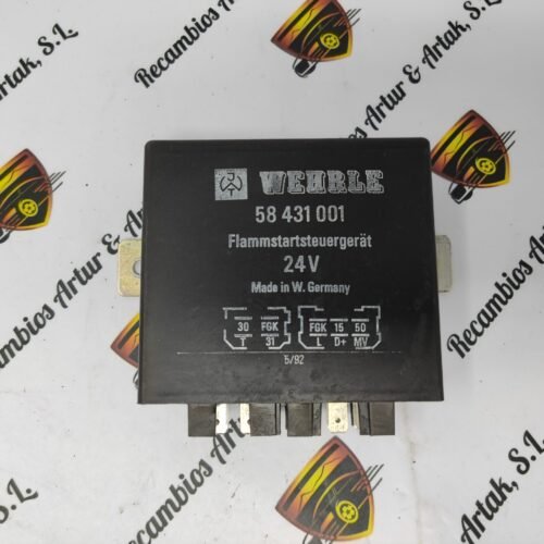 Unidad de control de arranque Rele Iveco Daf Man WEHRLE 58 431 001 58431001