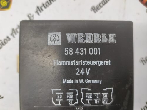 Unidad de control de arranque Rele Iveco Daf Man WEHRLE 58 431 001 58431001