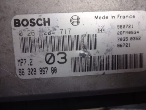 Centralita del motor PEUGEOT CITROEN 9630986780 0261204717 MP7203 MP7 2 03