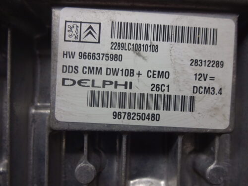 Centralita del motor CITROEN PEUGEOT 9678250480 9666375980 DCM3.4