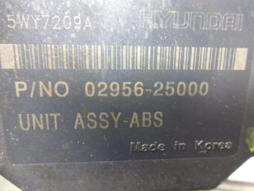 ABS Hyundai 58910-25402 5891025402 BH60103700 0295625000 02956-25000 5WY7209A