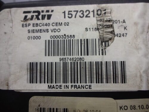 ABS PEUGEOT 15732101 9657462080 15732201A 15732201 A S116076001K S116076001 K