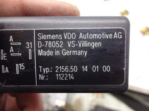 Rele SIEMENS VDO D-78052 VS-VILLINGEN 2156.50 140100 112214