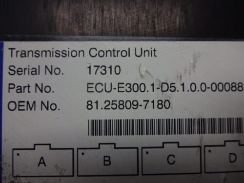 Transmisión controlador MAN ECU-E300 81258097180 81.25809-7180
