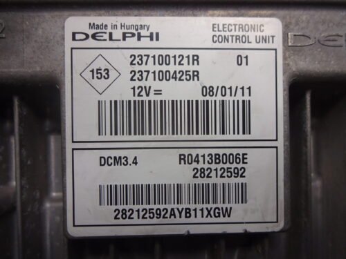 Centralita del motor Renault MEGANE 237100121R 237100425R R0413B006E